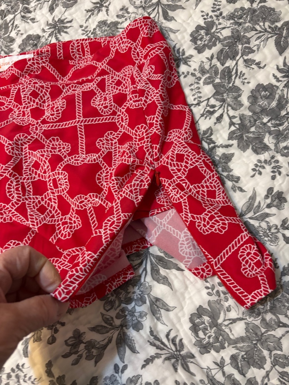 Jude Connally Red Rope-Print Mini Skort - Picture 7 of 7